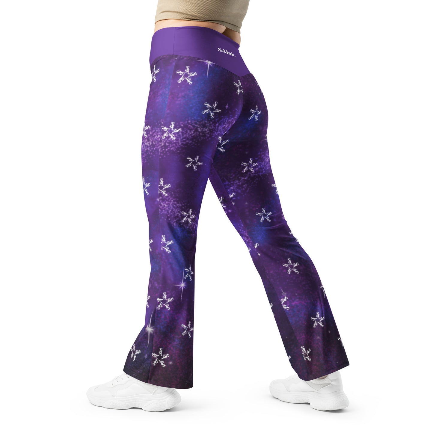 Flare leggings - plum cosmos
