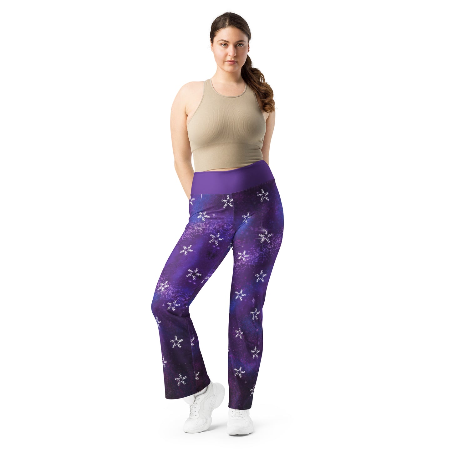 Flare leggings - plum cosmos