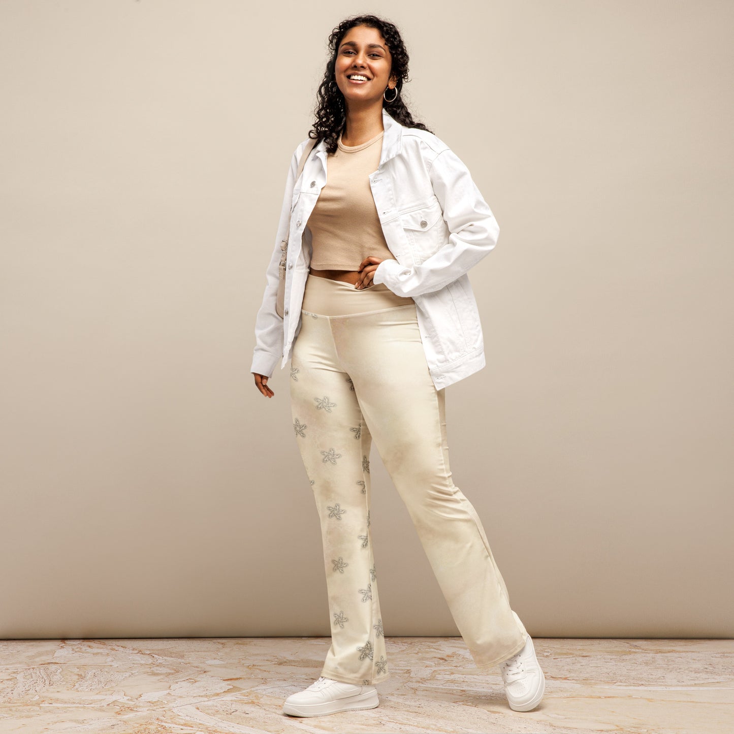 Flare leggings Apricot white Storm