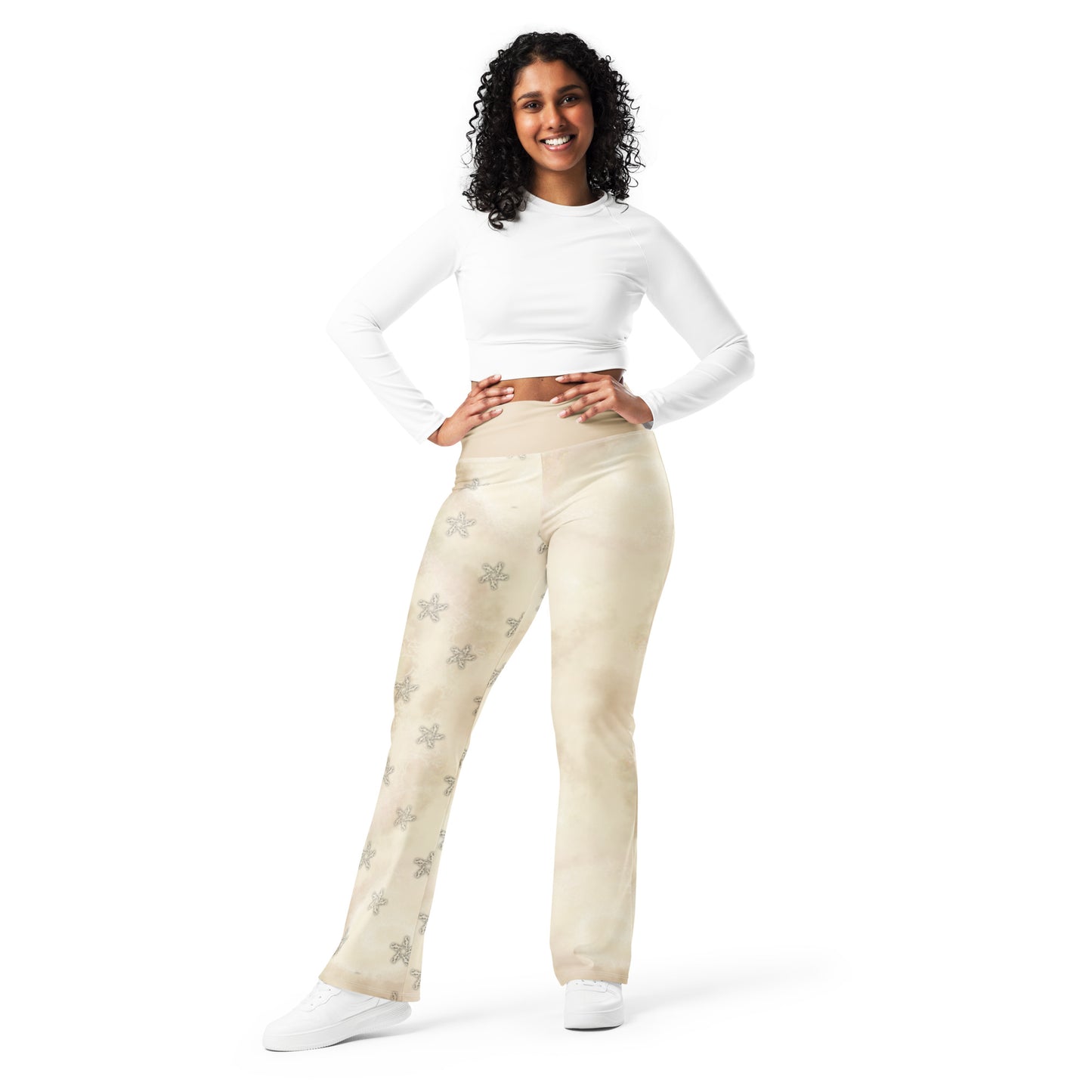 Flare leggings Apricot white Storm