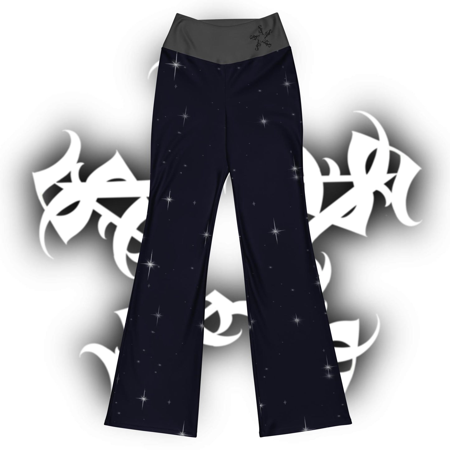 Flare leggings - Black starry night
