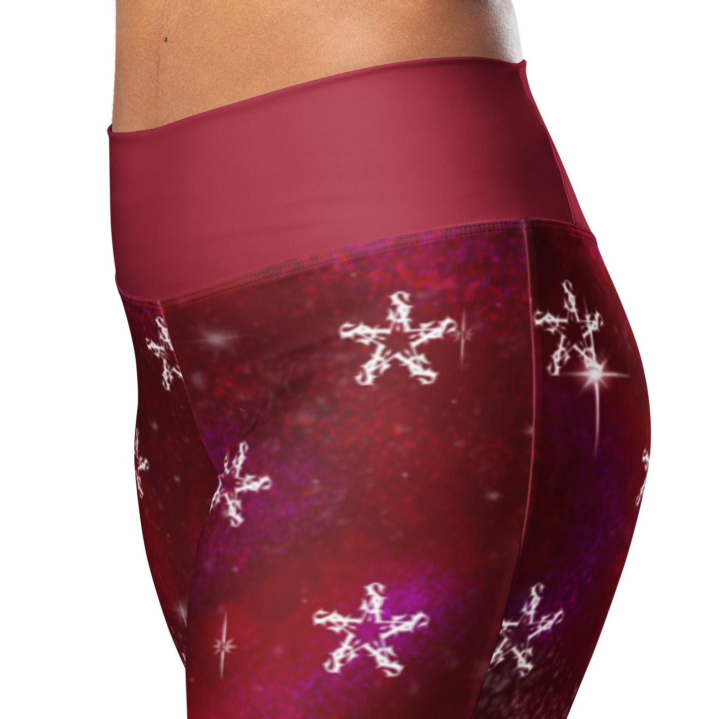 Flare leggings - burgundy galaxy