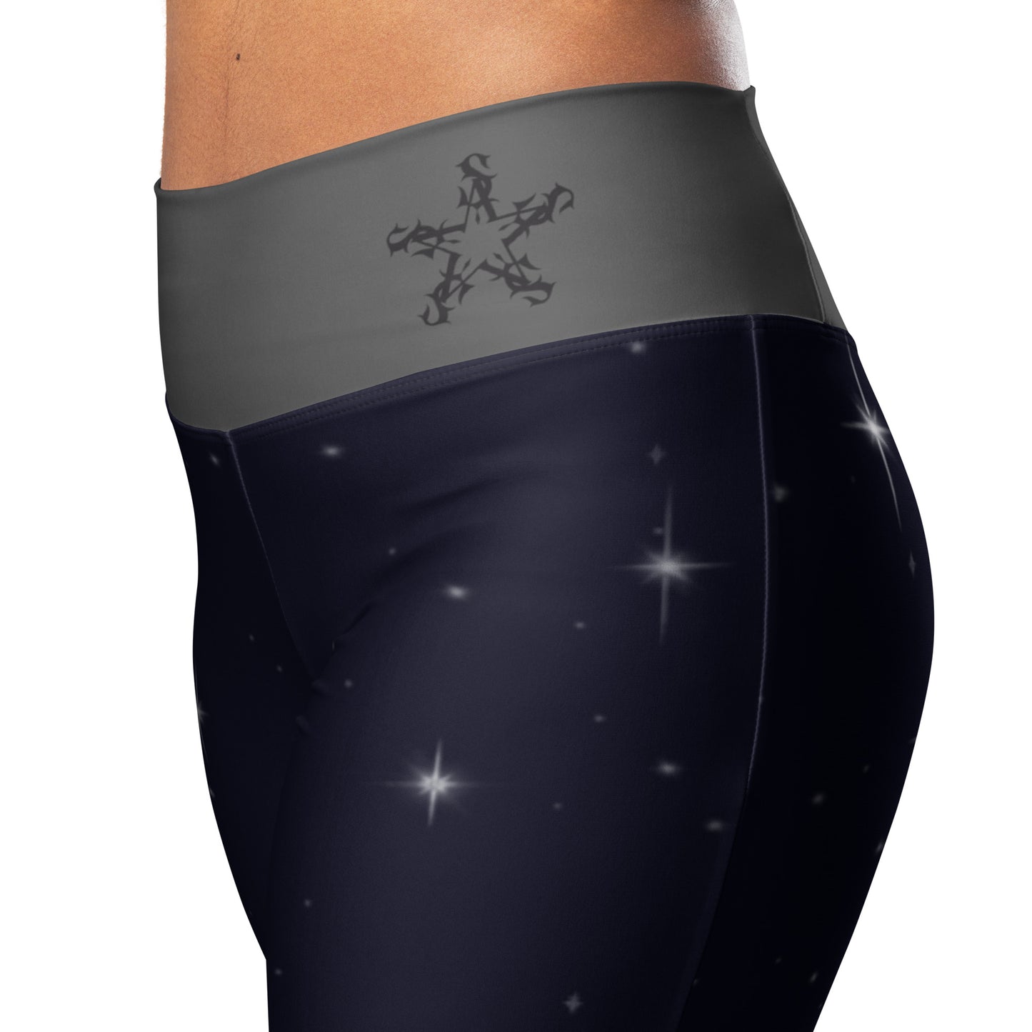 Flare leggings - Black starry night