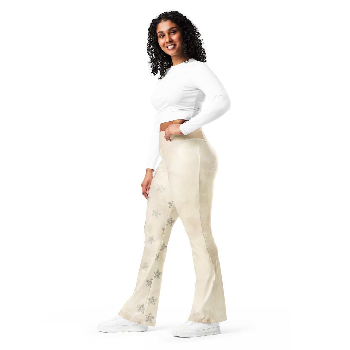 Flare leggings Apricot white Storm