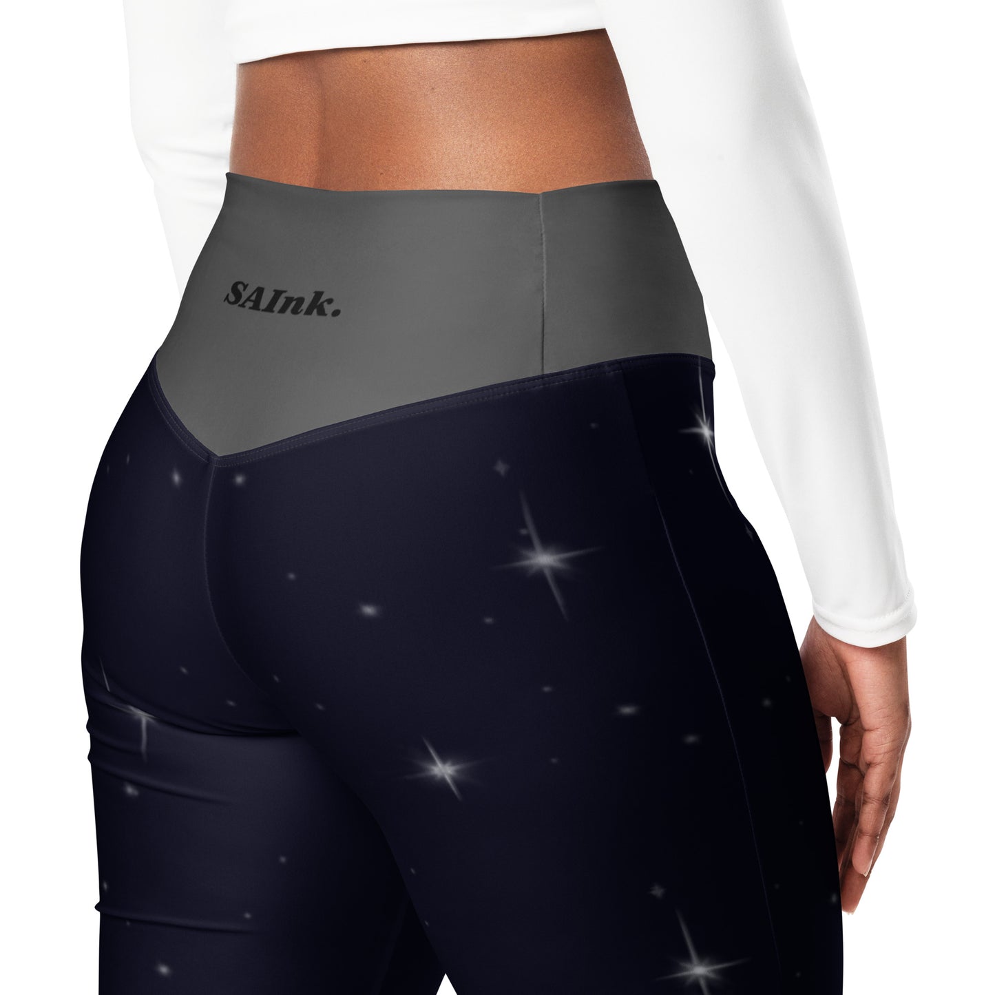 Flare leggings - Black starry night