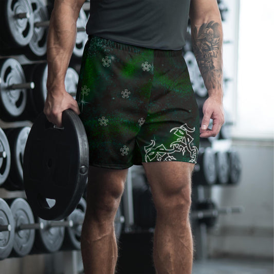 Athletic Shorts “Green Cosmos”
