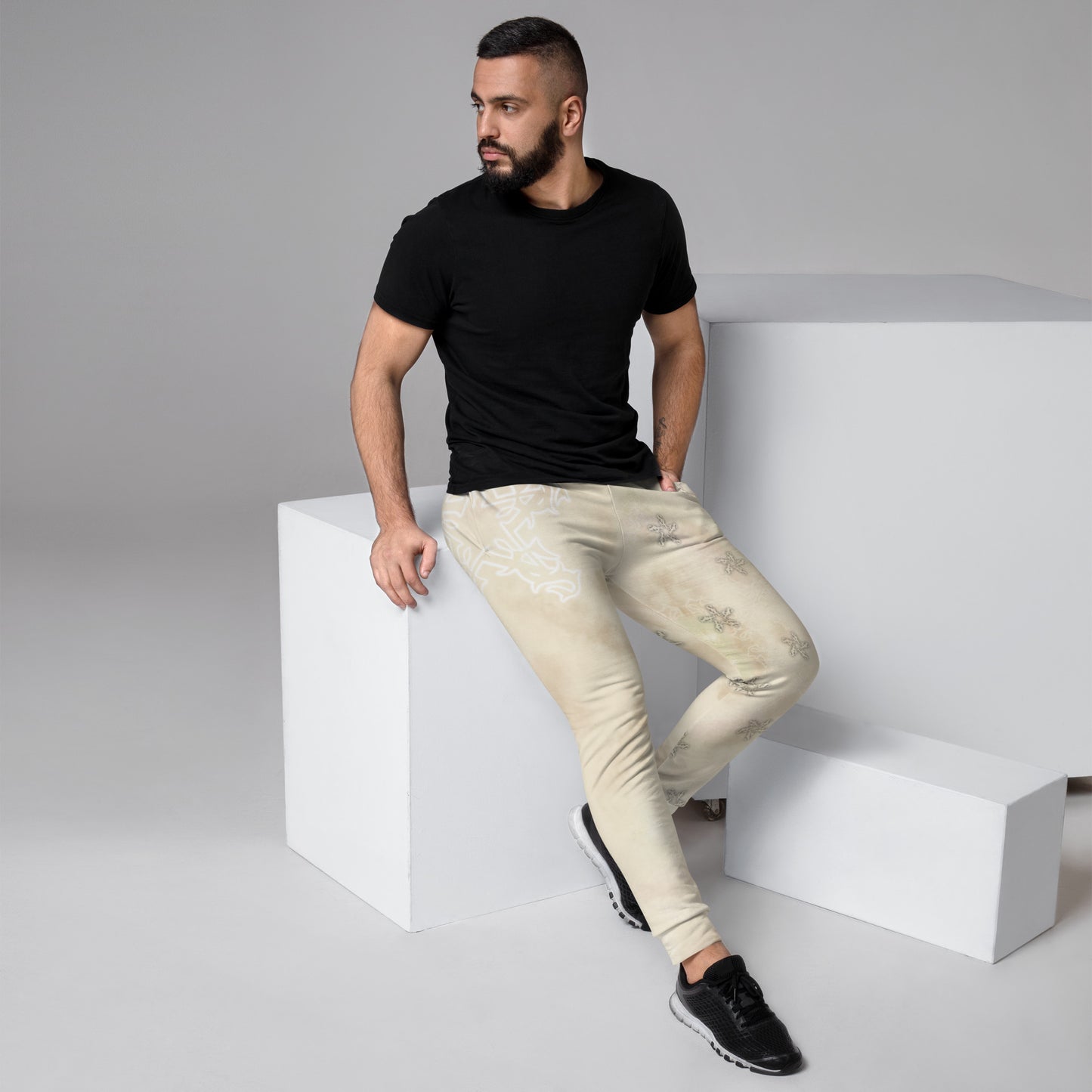 Joggers - Apricot white storm