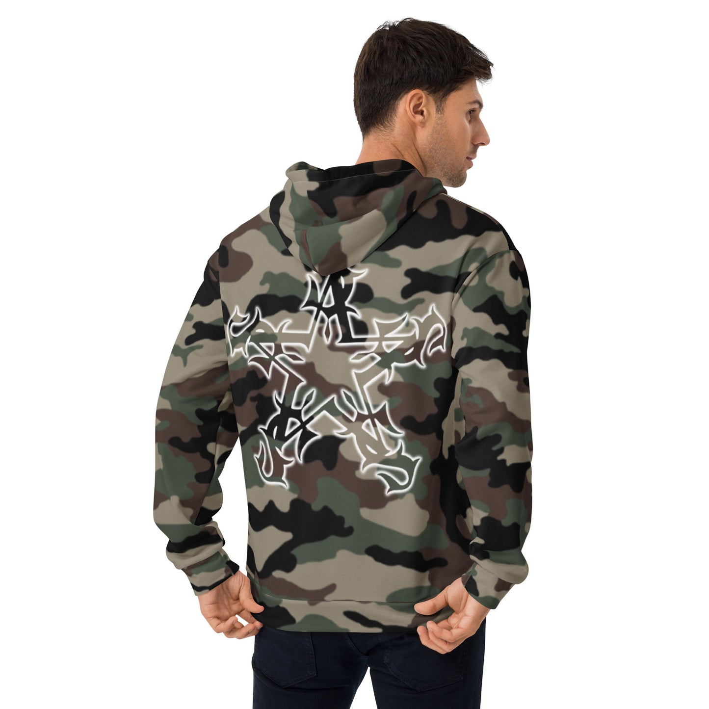 Hoodie - camo green “Strictly Business”