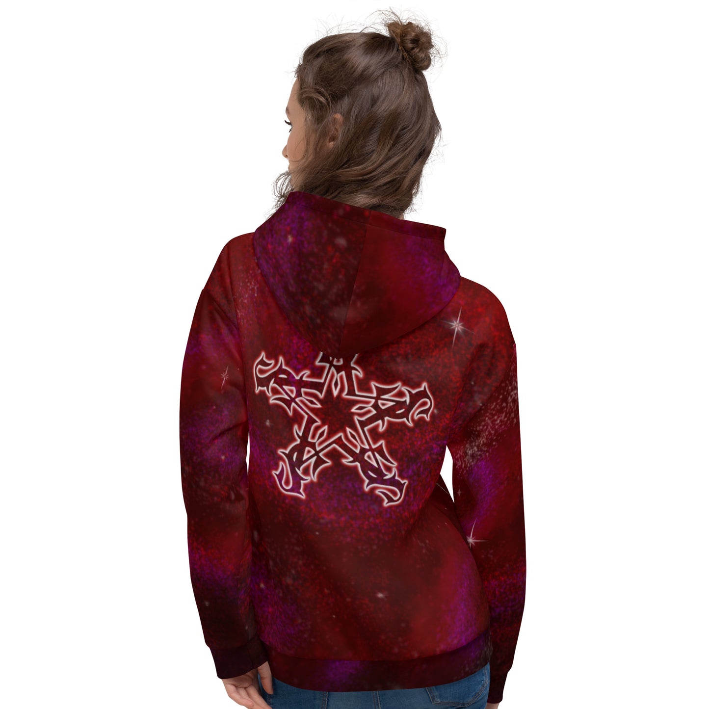 Hoodie Red Galaxy SAInk