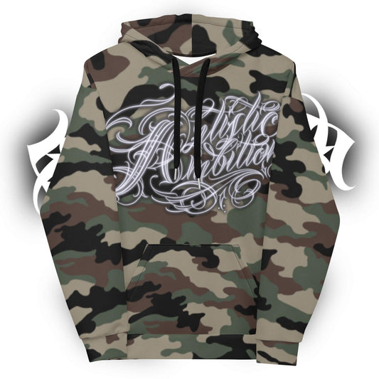 Hoodie - Camo Green “Artistic Ambitions”