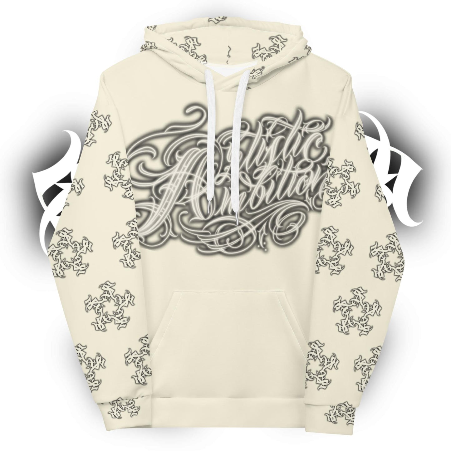 Hoodie - Apricot White “Artistic Ambitions”