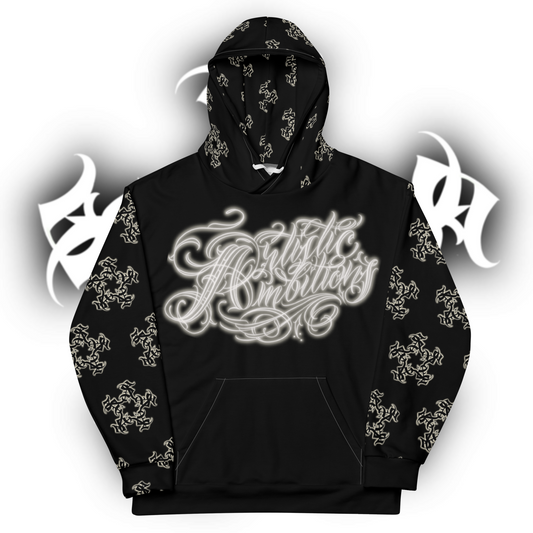 Black and apricot white Hoody & Sweats