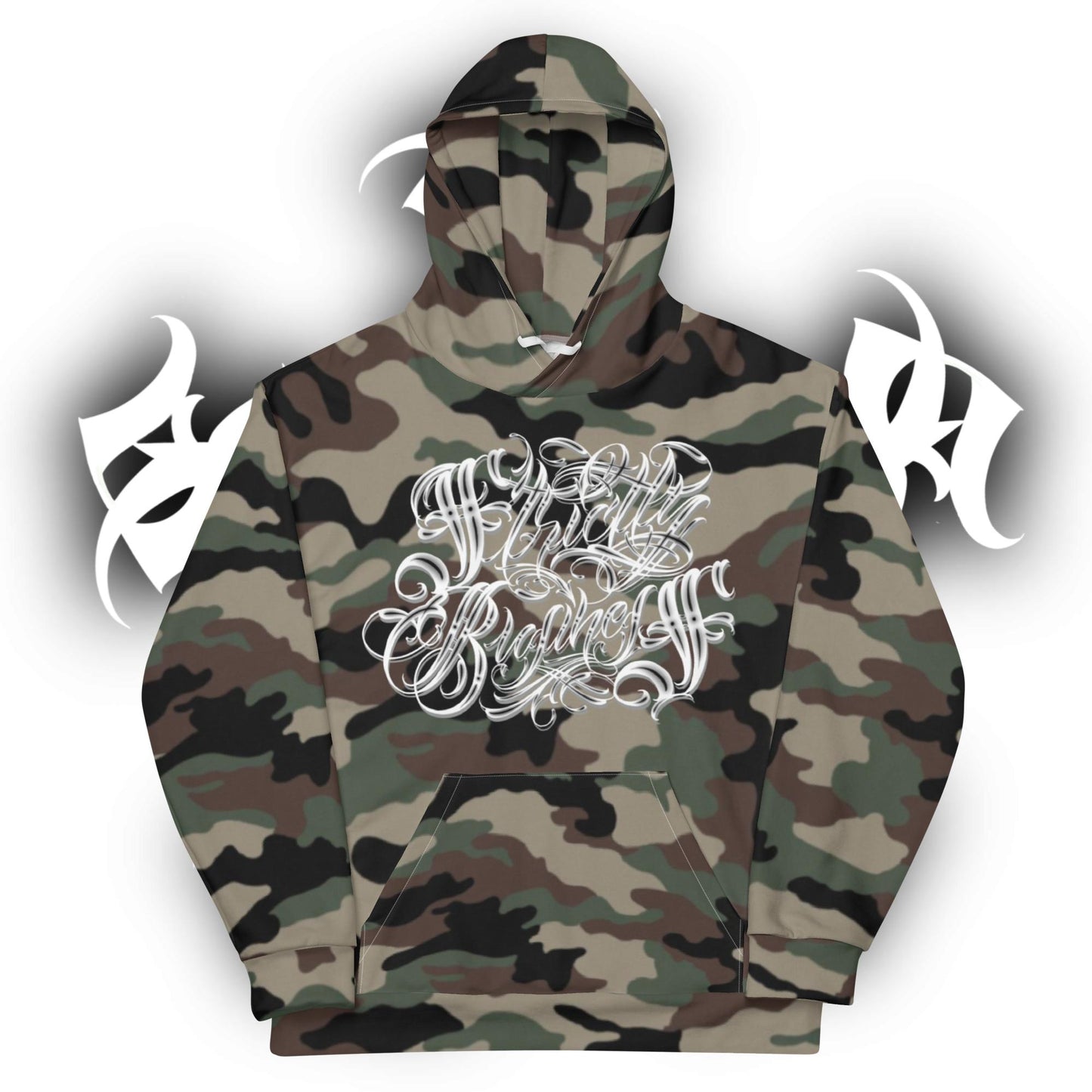 Hoodie - camo green “Strictly Business”