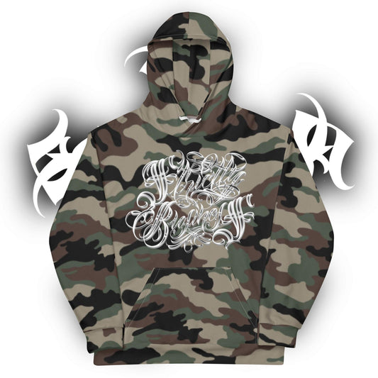 Hoodie - camo green “Strictly Business”