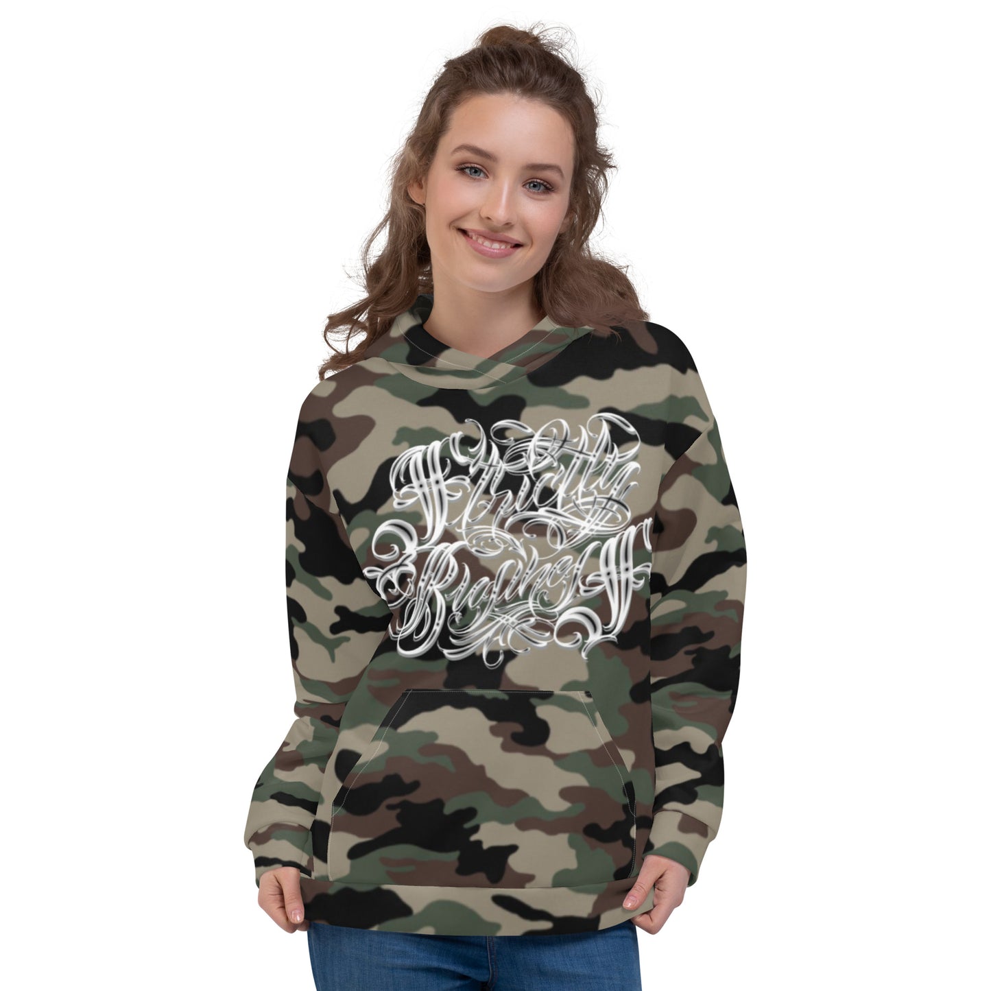 Hoodie - camo green “Strictly Business”