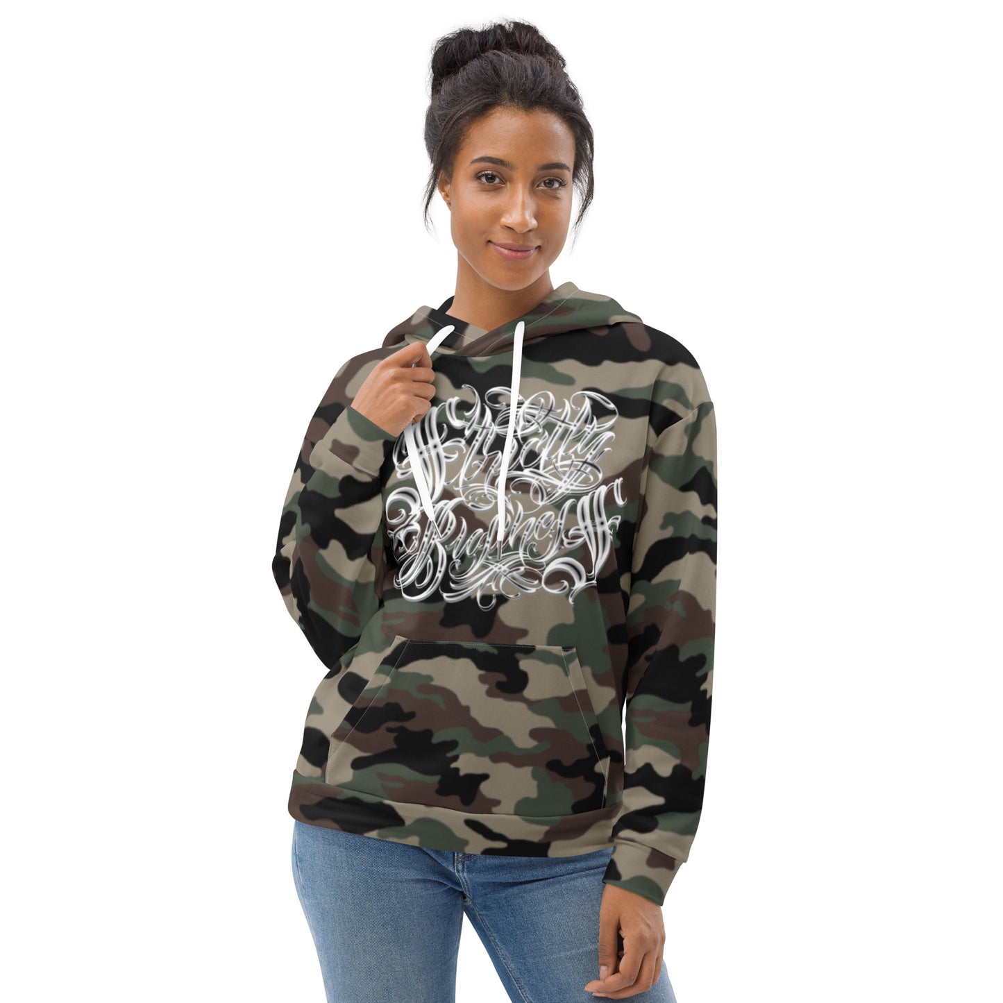 Hoodie - camo green “Strictly Business”