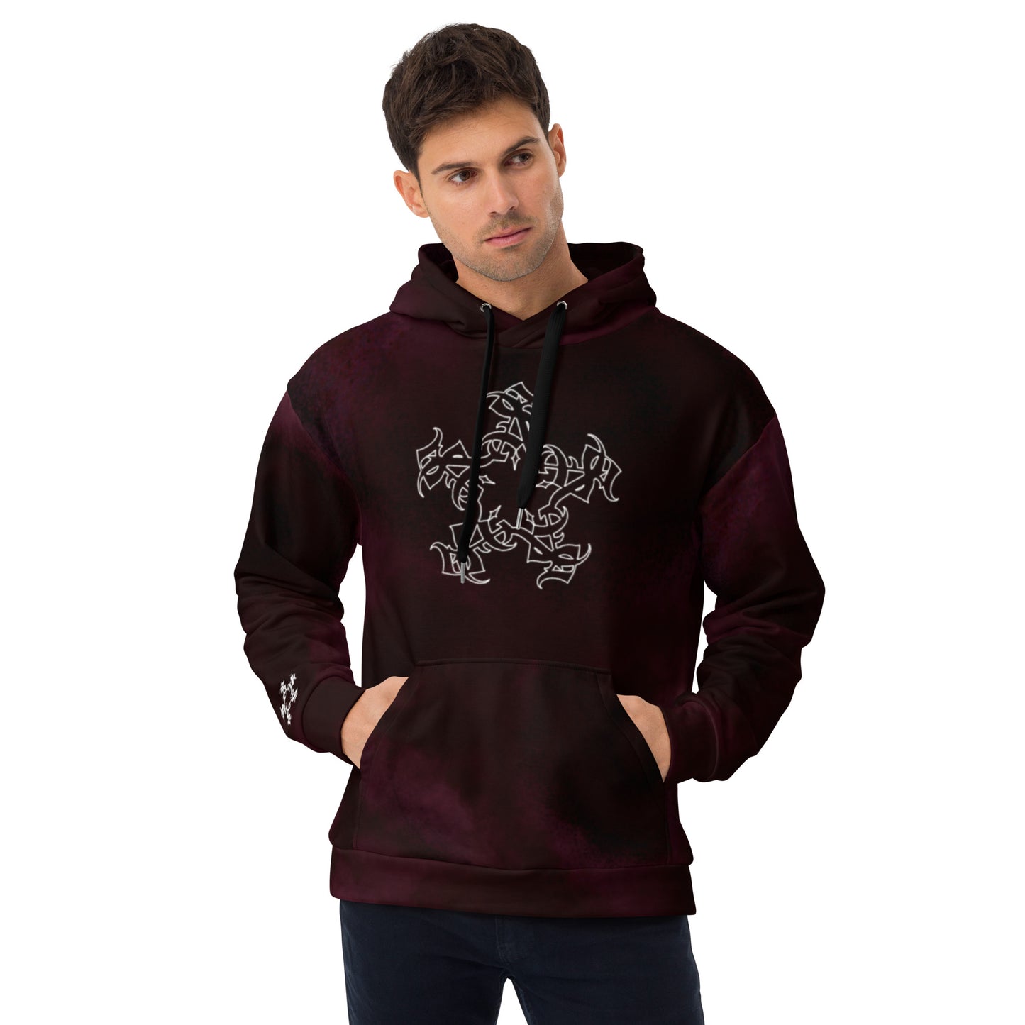 Hoodie - Burgundy Storm SAInk