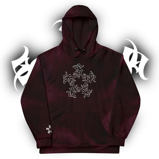 Hoodie - Burgundy Storm SAInk