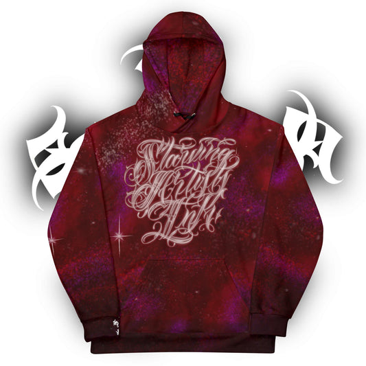 Hoodie Red Galaxy SAInk