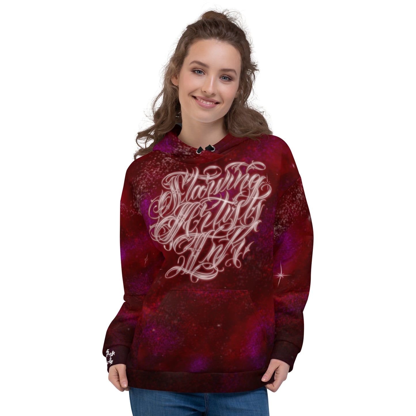 Hoodie Red Galaxy SAInk