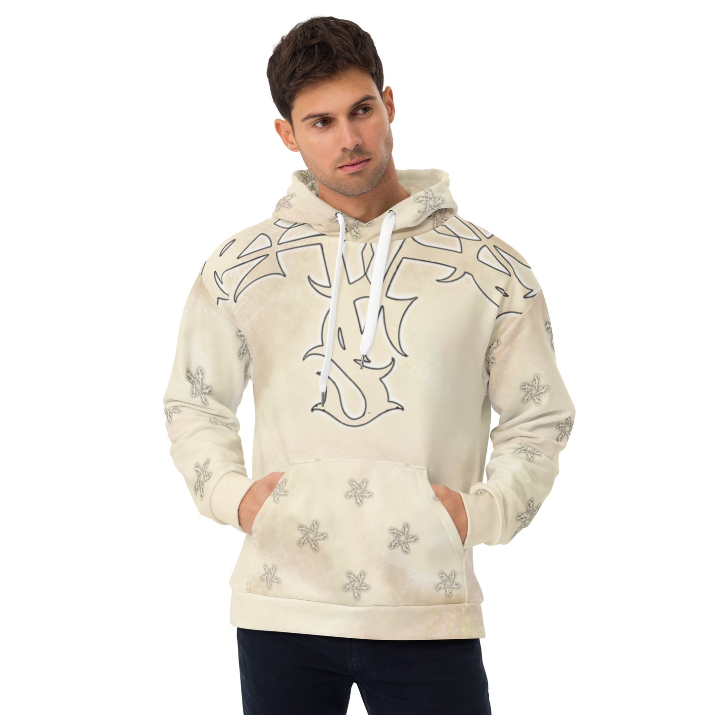Unisex Hoodie - Apricot Storm “Tribal Star”