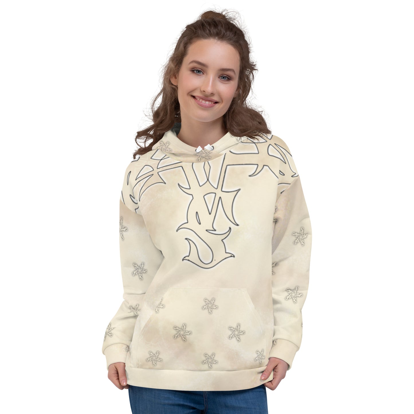 Unisex Hoodie - Apricot Storm “Tribal Star”
