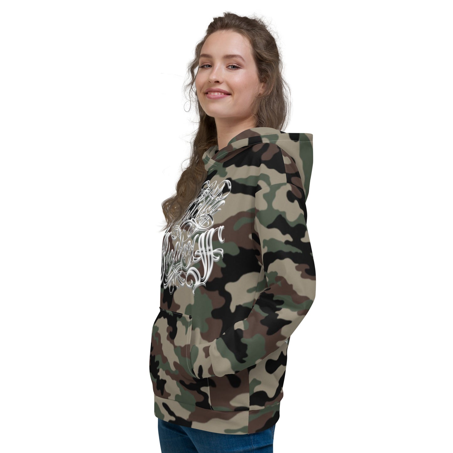 Hoodie - camo green “Strictly Business”
