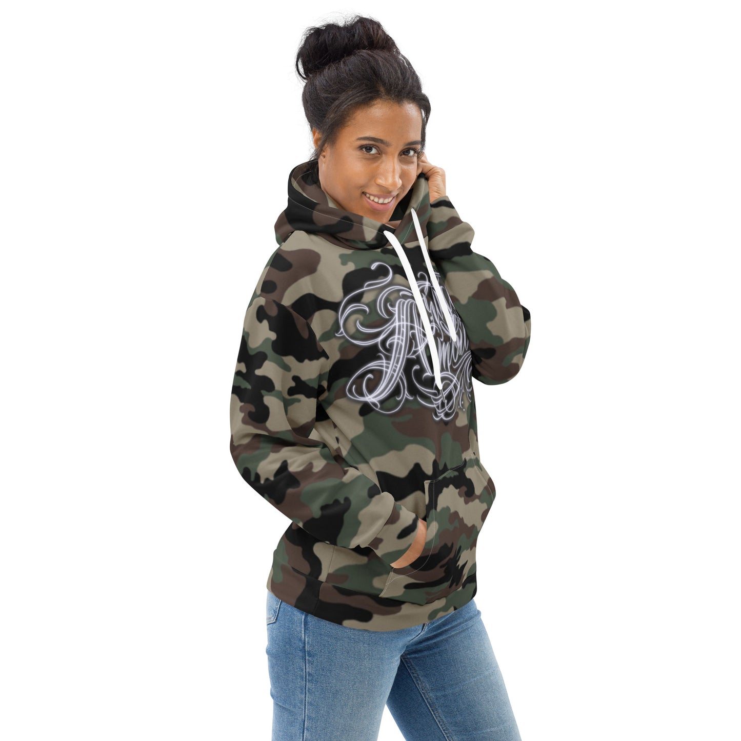 Hoodie - Camo Green “Artistic Ambitions”