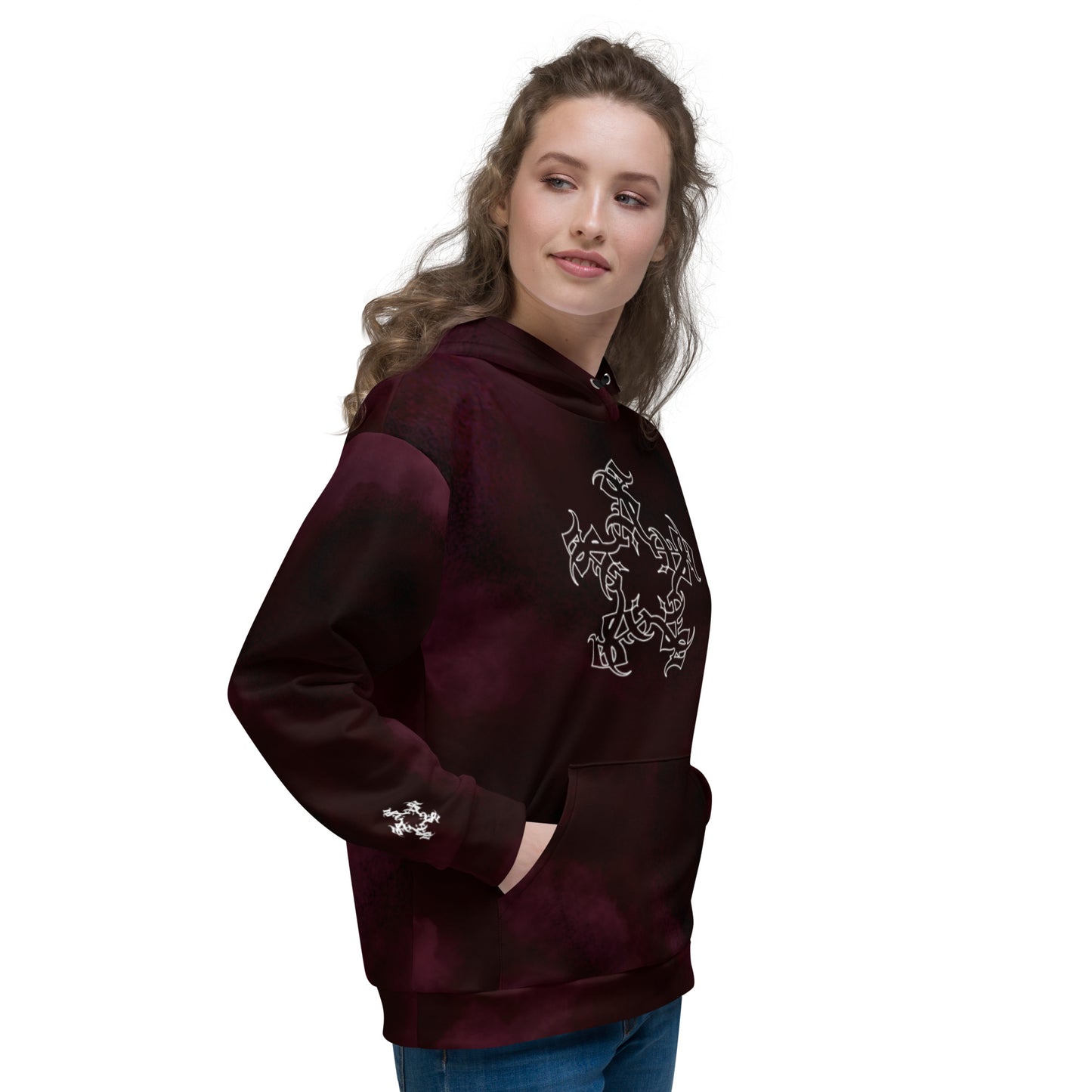 Hoodie - Burgundy Storm SAInk