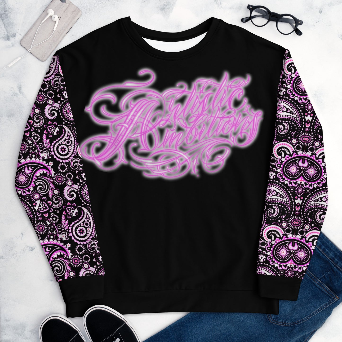 Sweatshirt - Bubblegum Pink -  “Artistic Ambition”
