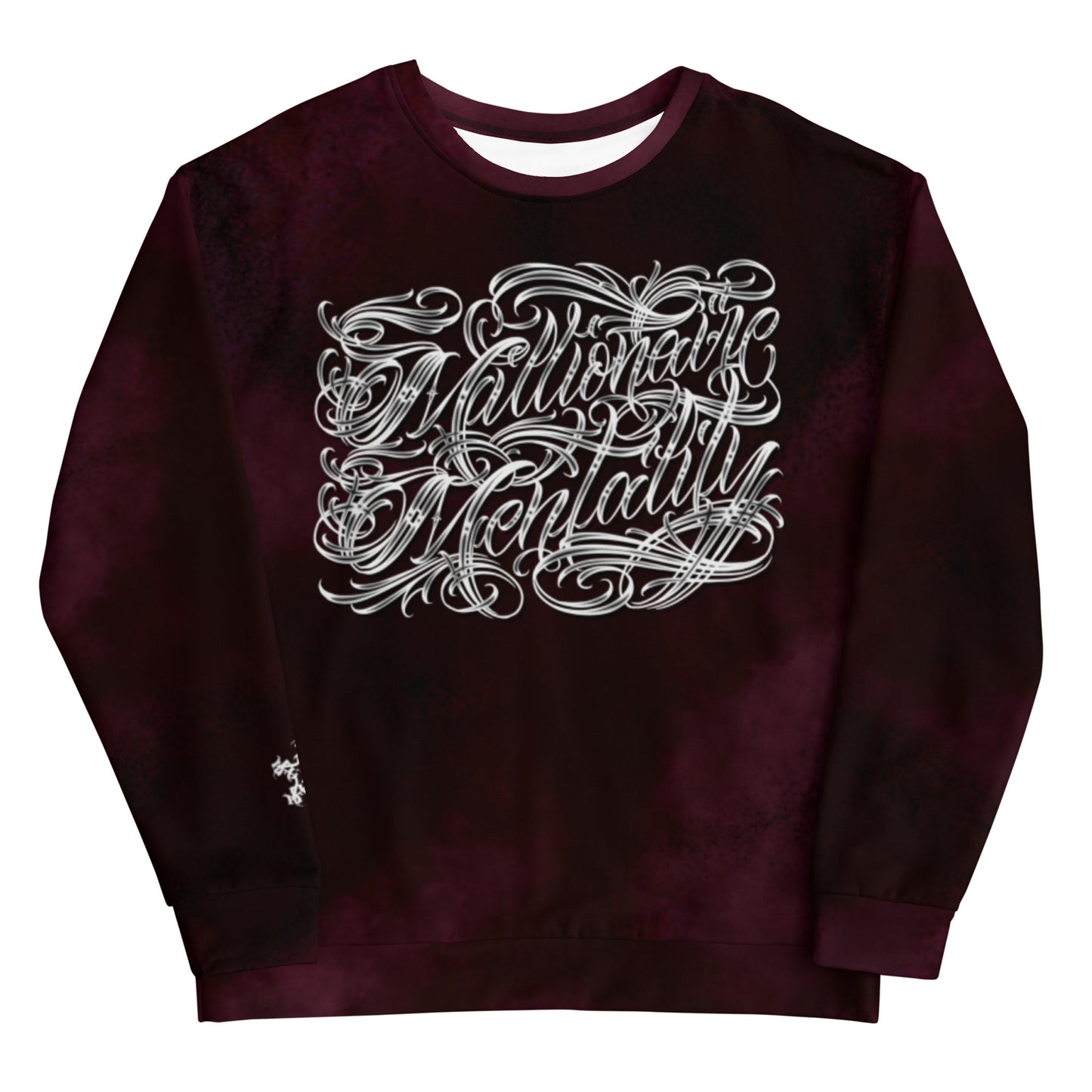 Sweatshirt - Burgundy Storm “Millionaire Mentality”
