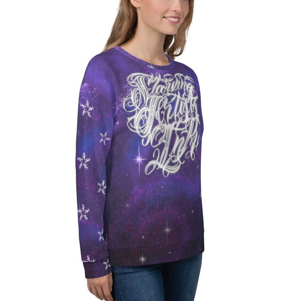 Unisex Sweatshirt “Purple Galaxy SAInk”