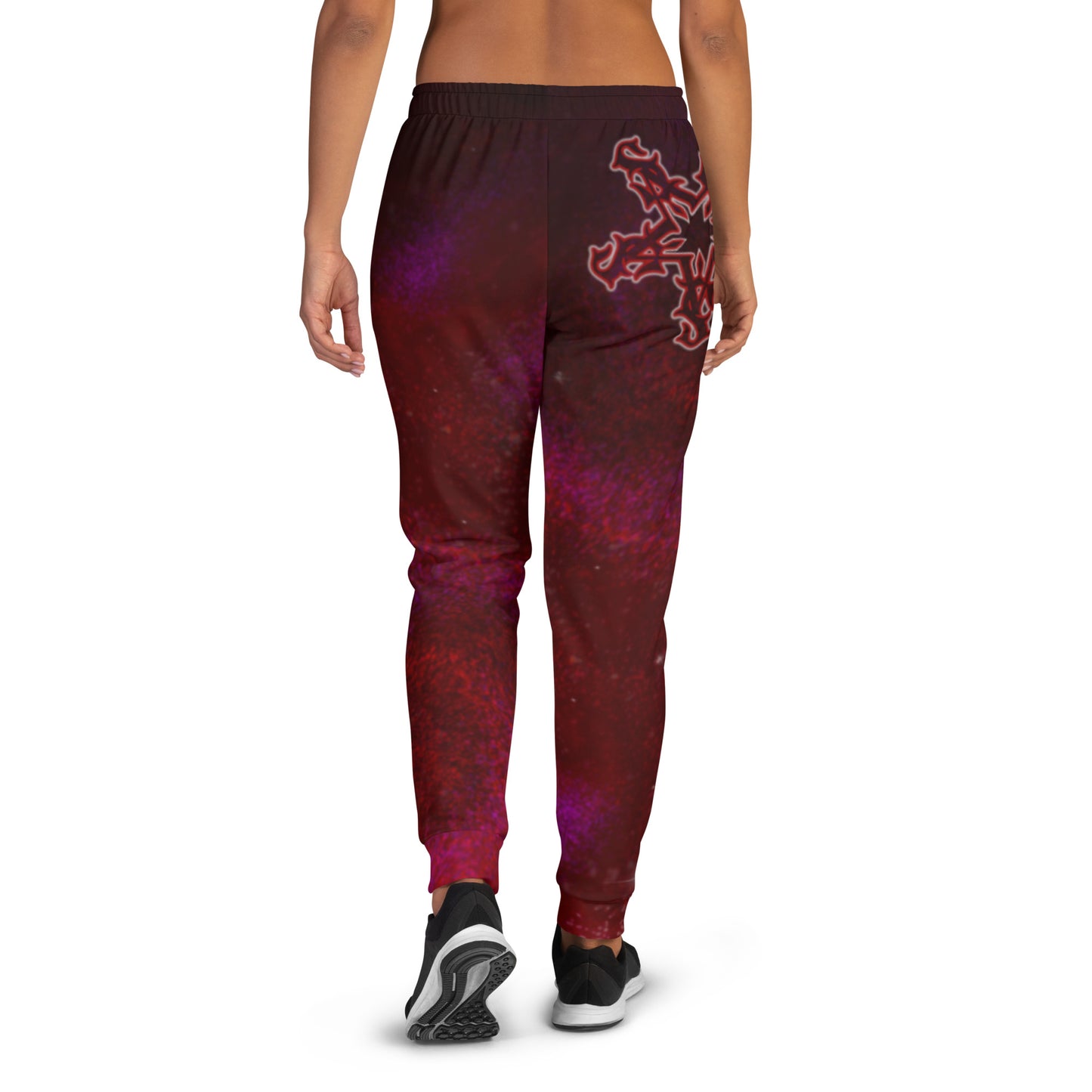 Joggers - Burgundy galaxy Print