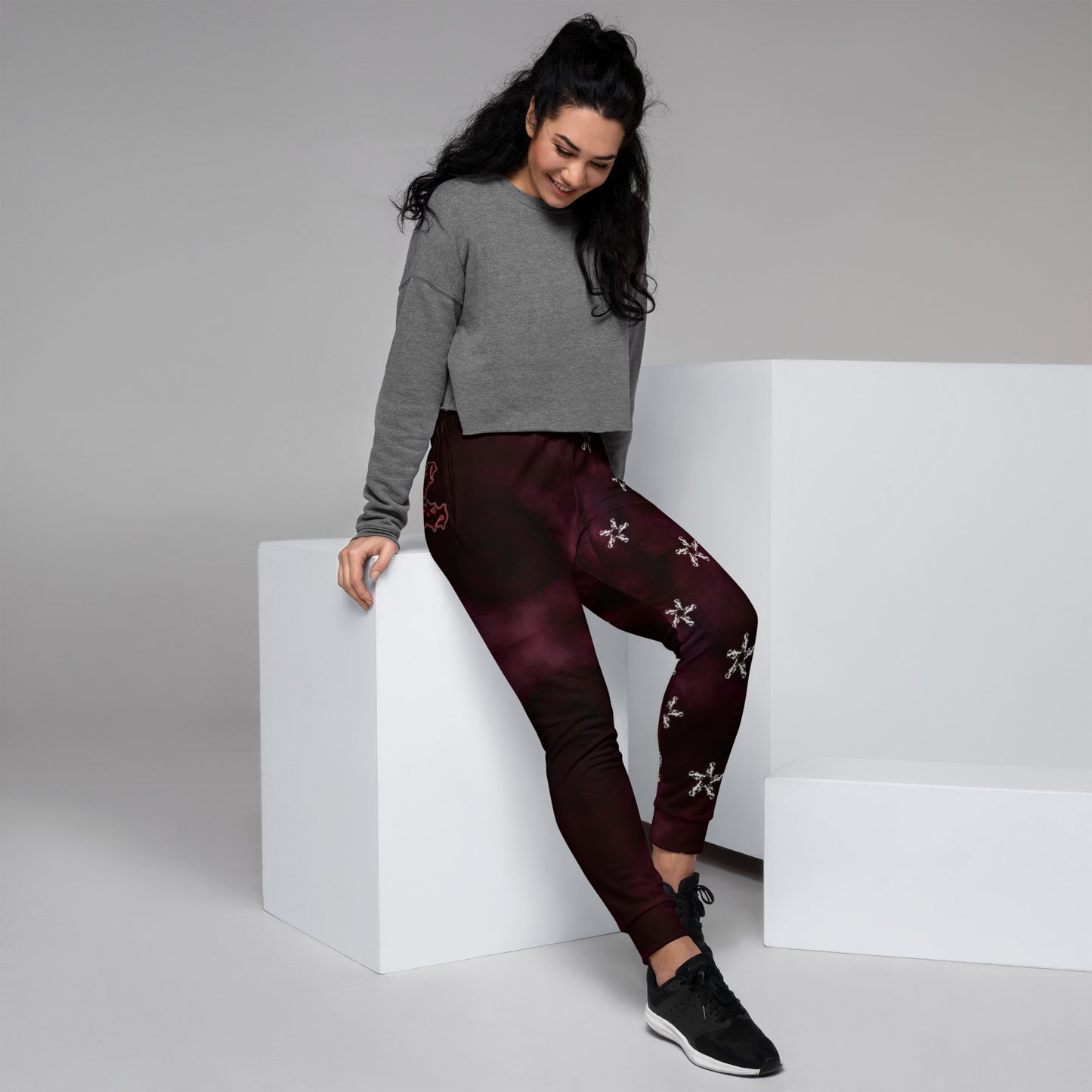 Women's Joggers  - Burgundy