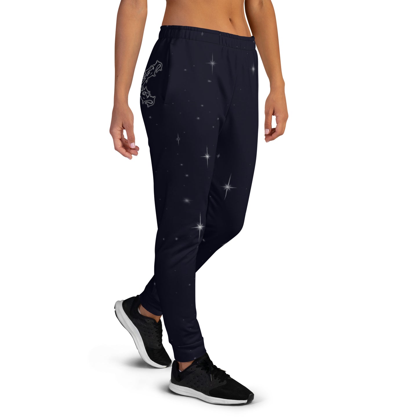 Women's Joggers - black starry night