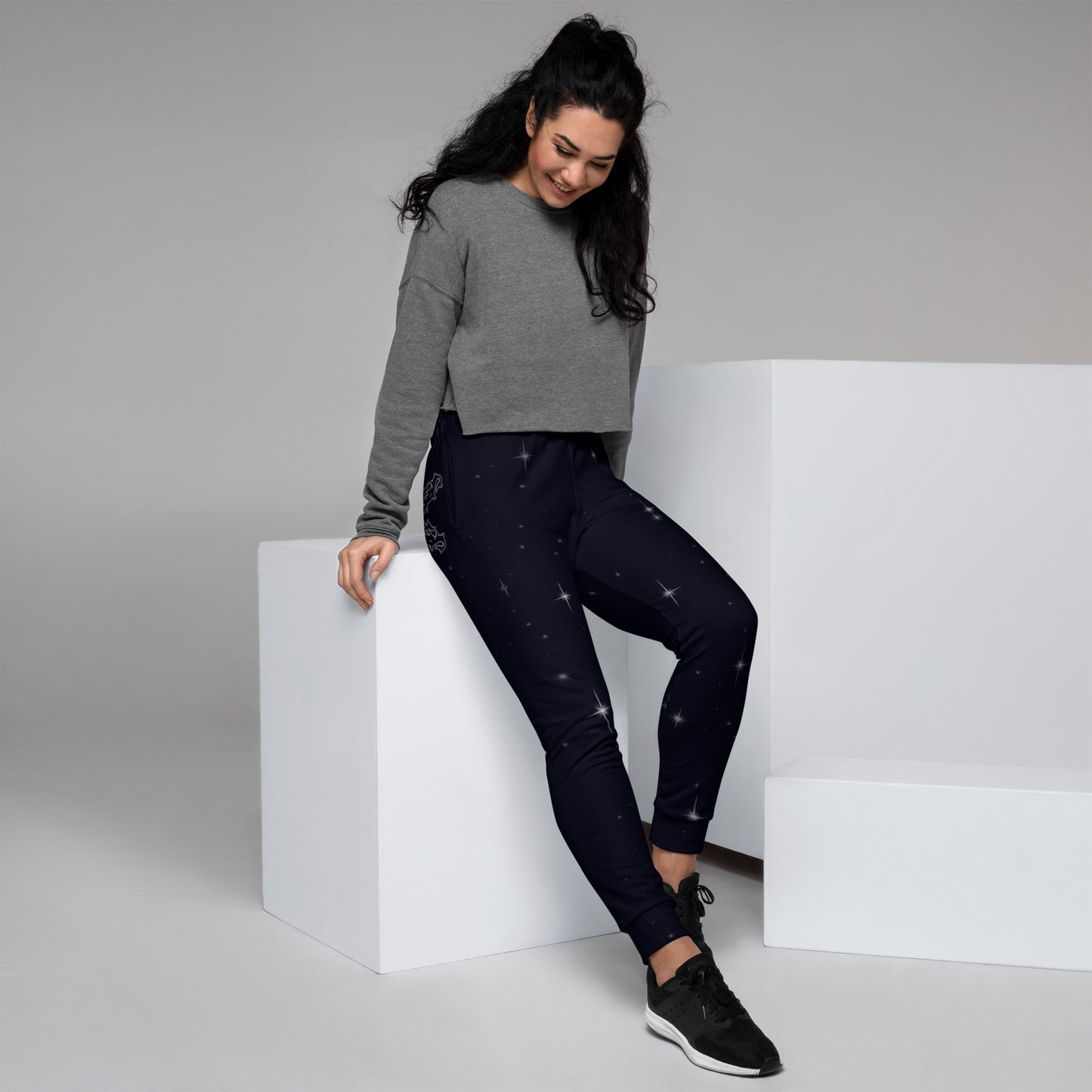 Women's Joggers - black starry night