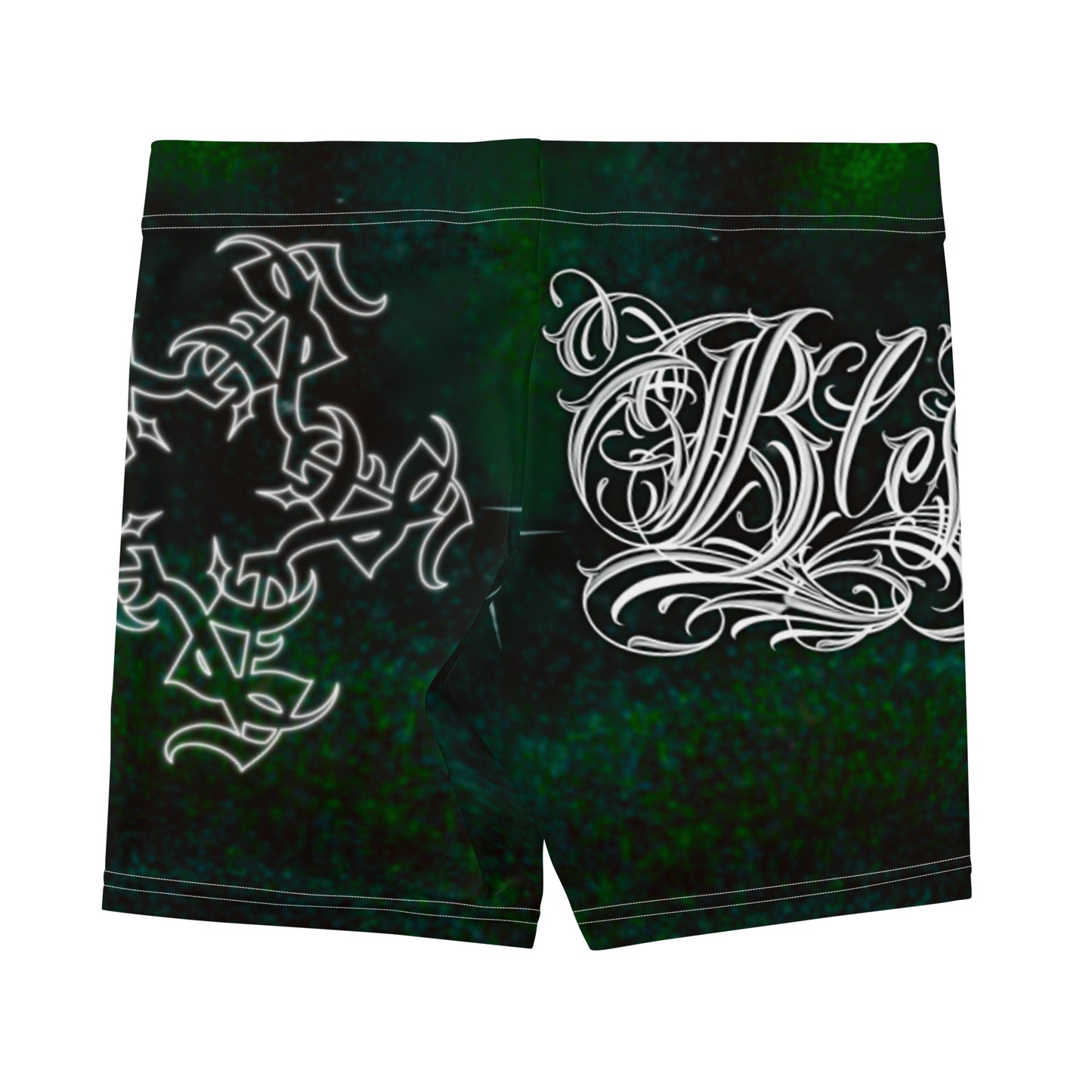 Yoga Shorts “Green Cosmos”