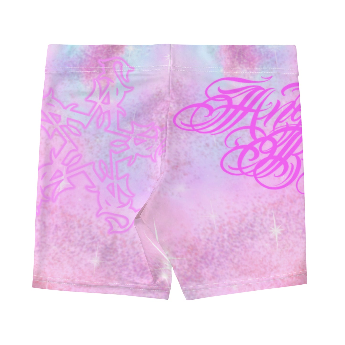 yoga Shorts - Pink “Angel Baby”