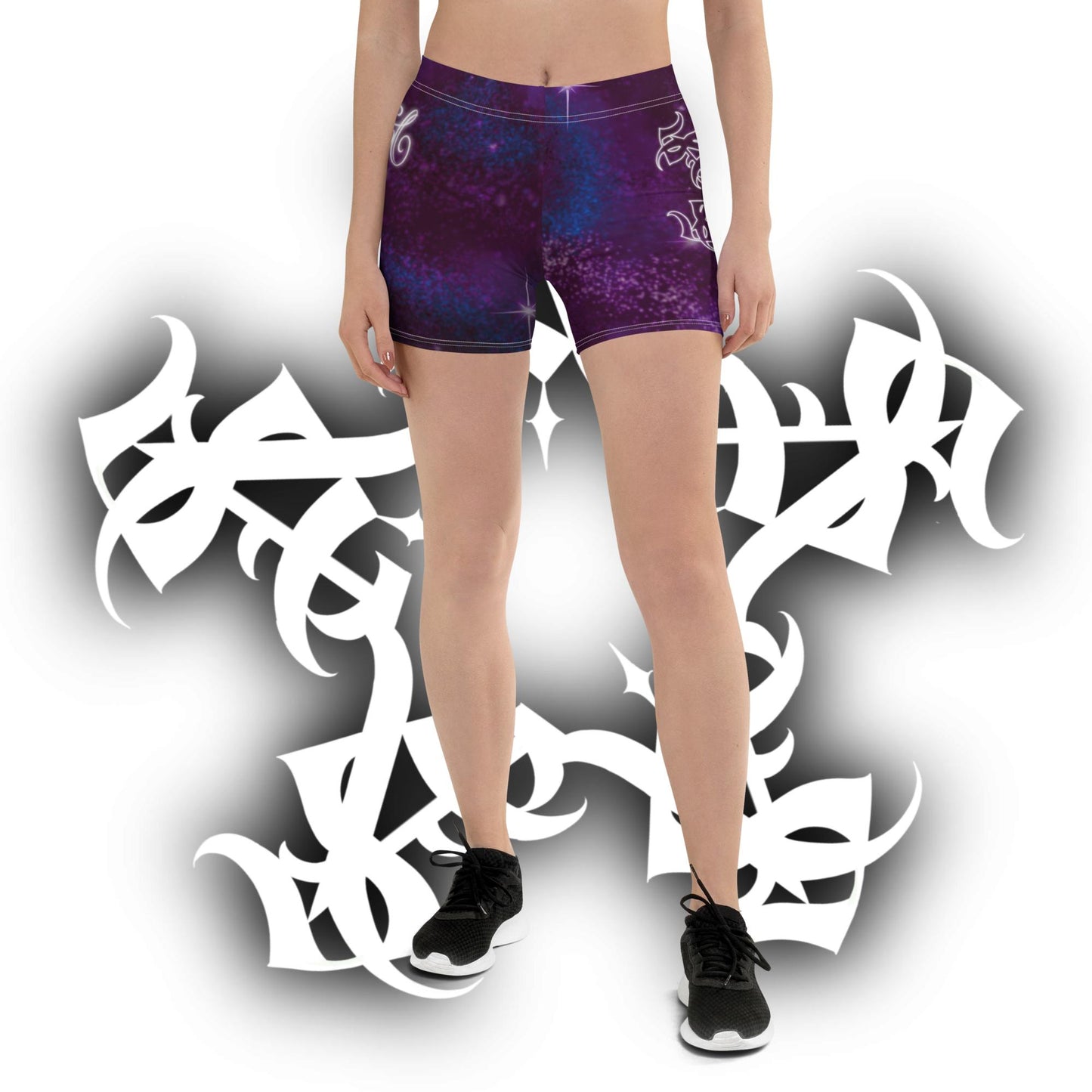 Yoga Shorts “Plum Cosmos”