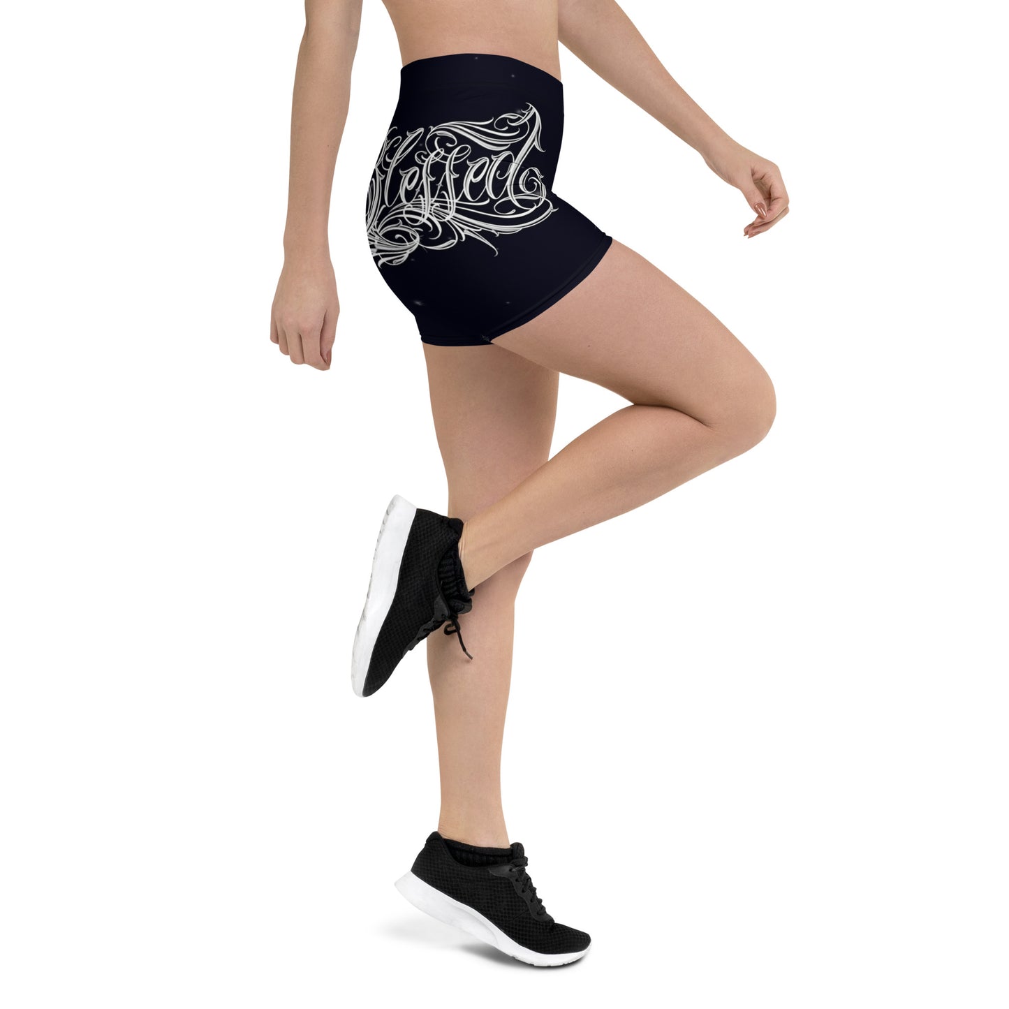 Yoga Shorts “Black Starry Night”