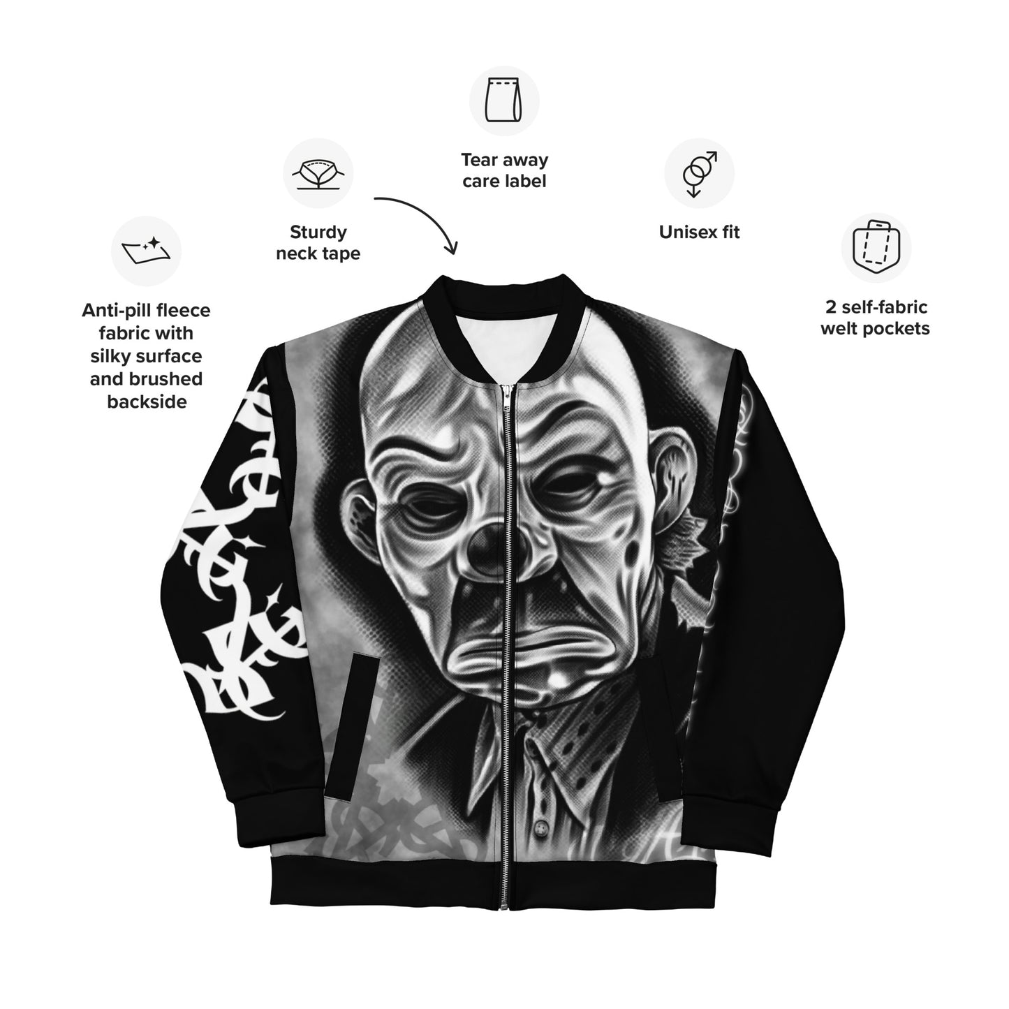 Bomber Jacket - Blk- “Jokers are Wild”