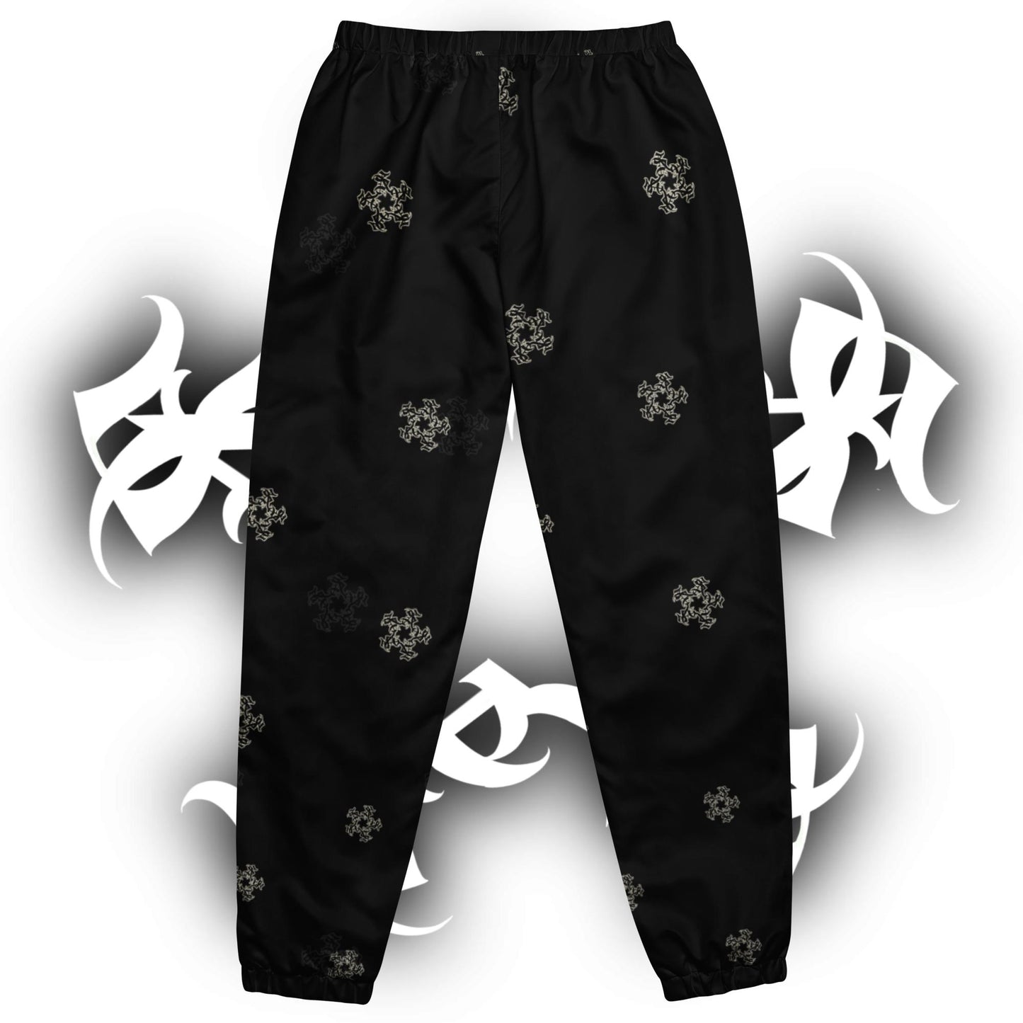 Track Pants Star Flake Print - Blk