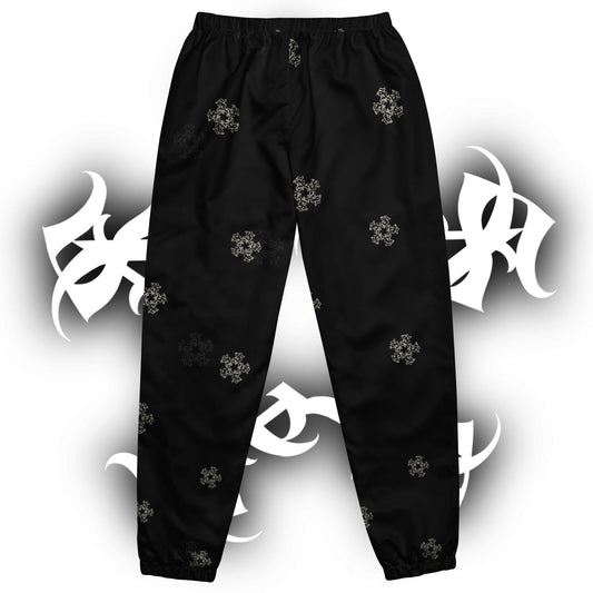 Track Pants Star Flake Print - Blk