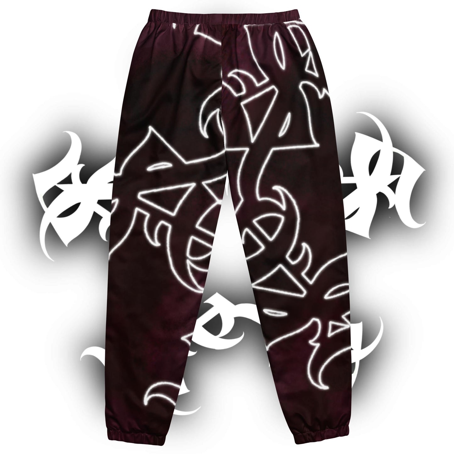 Track pants - Burgundy Storm “Star tribal”