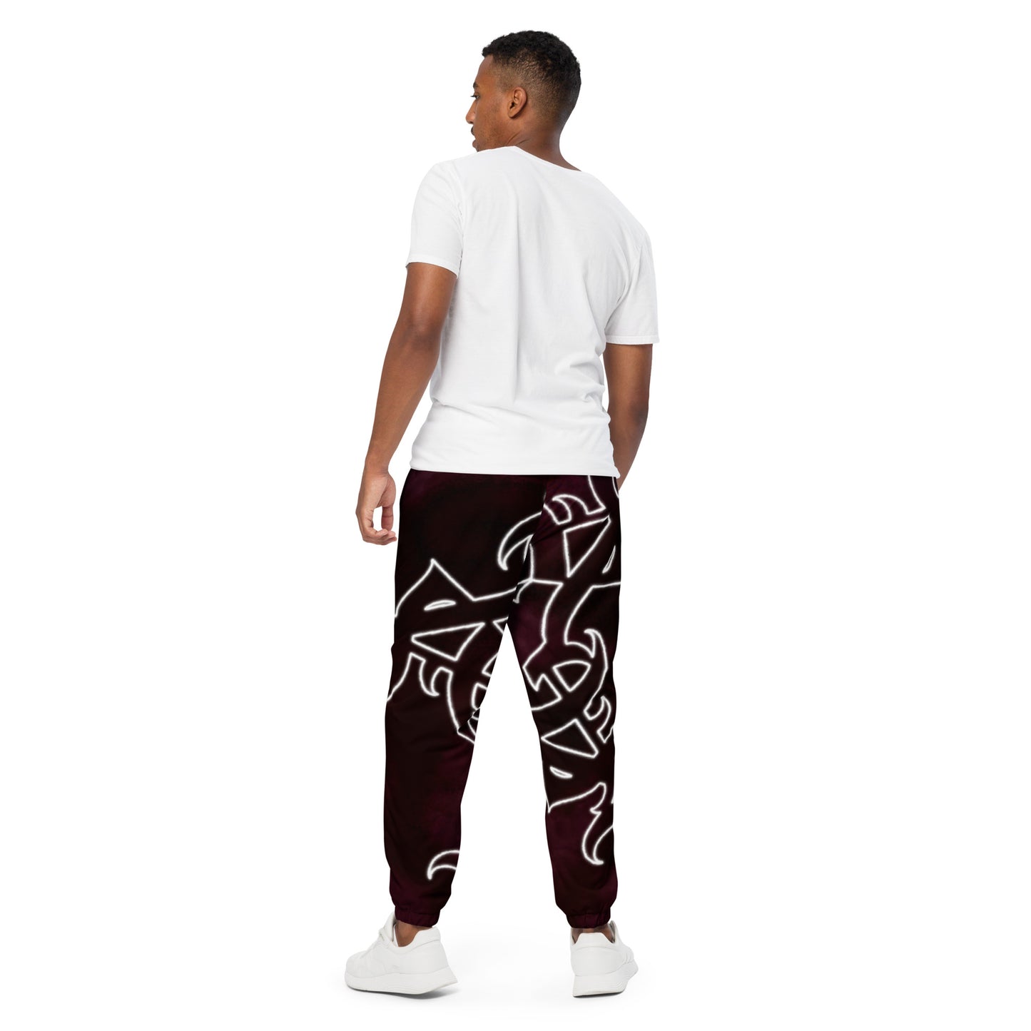 Track pants - Burgundy Storm “Star tribal”