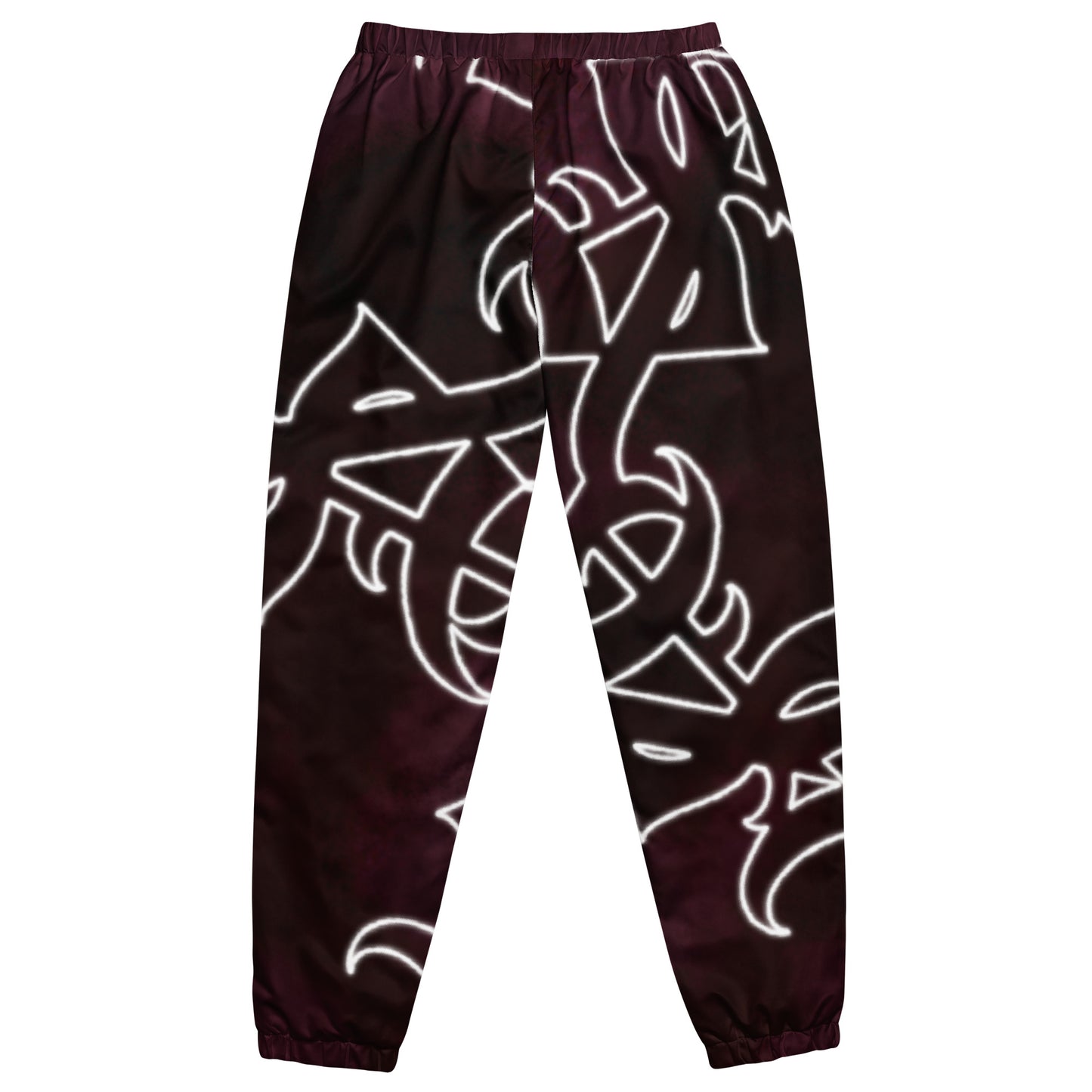 Track pants - Burgundy Storm “Star tribal”