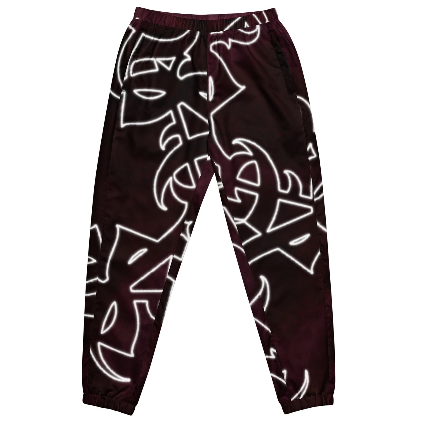 Track pants - Burgundy Storm “Star tribal”