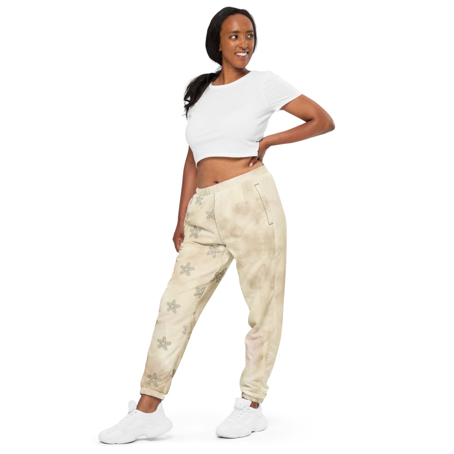 Track pants - Apricot White storm