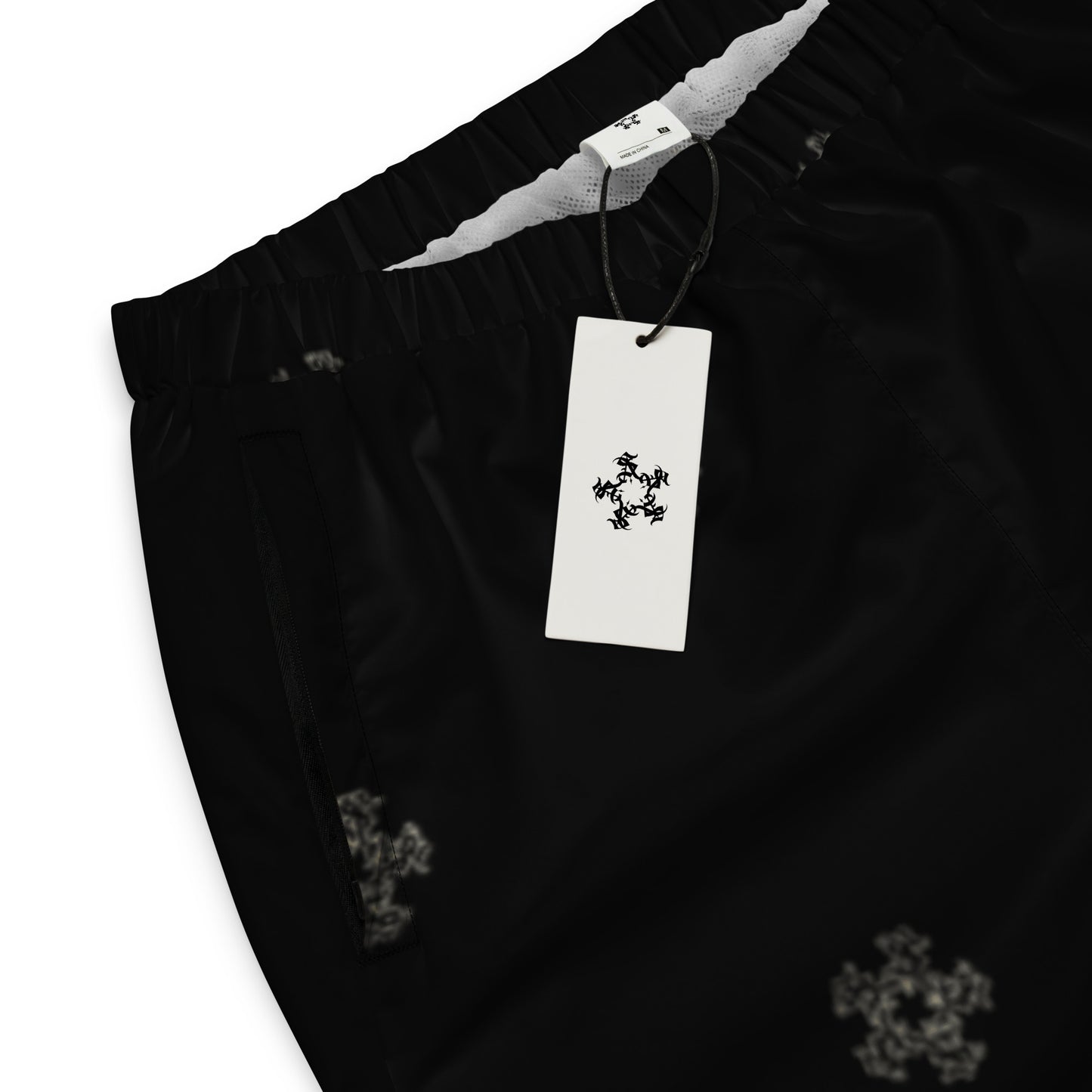 Track Pants Star Flake Print - Blk