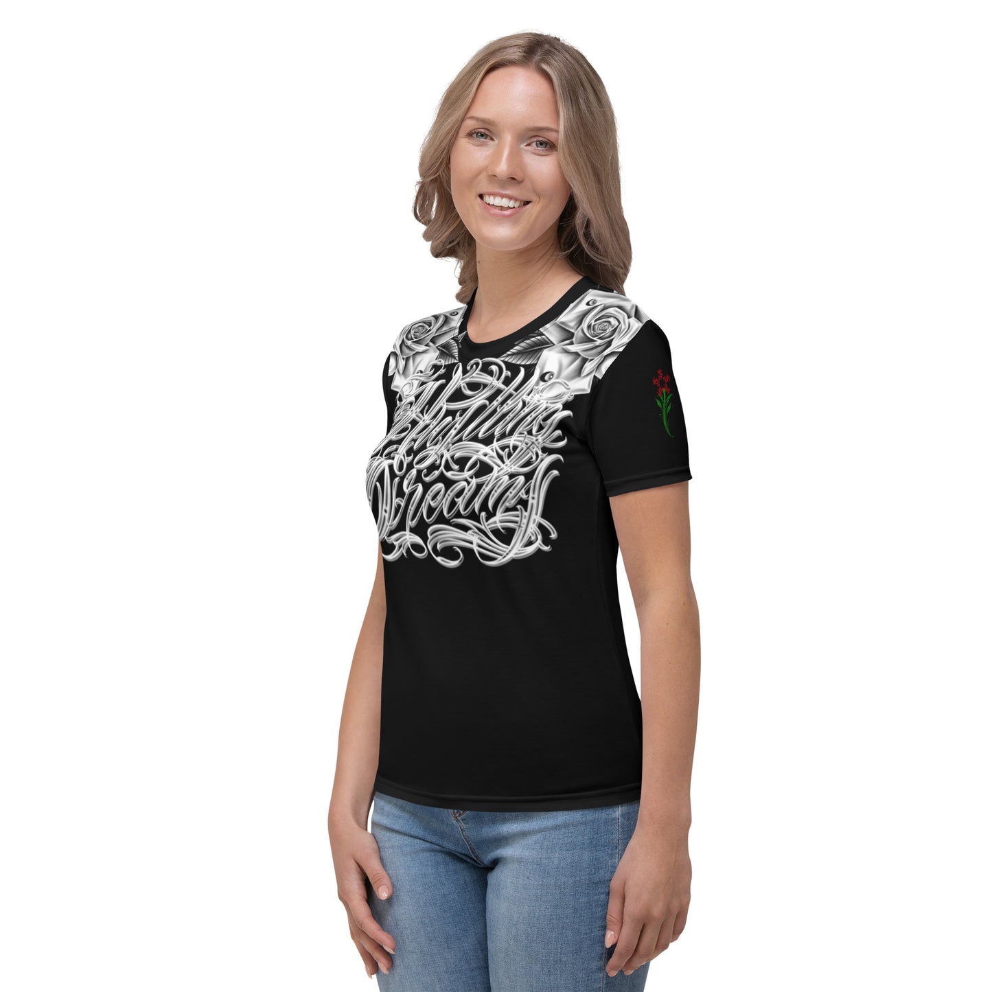 T-shirt - Roses + “Hussling Dreams”